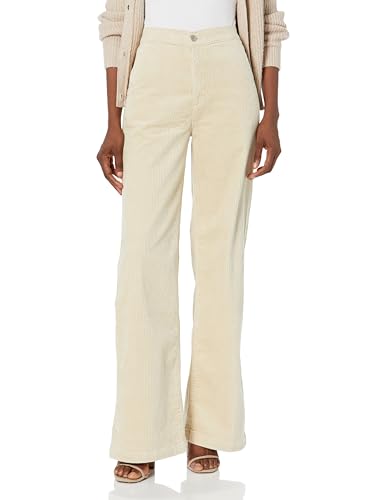 Jean AG Adriano Goldschmied femme Deven ultra high rise wide leg pantalon denim beige