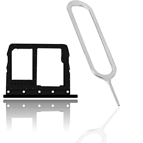 Perfectly Fit Easy to Install Portable SIM and Memory Card Tray Holder w/SIM Card Ejection Pin Compatible with LG Tribute Royal LM-X320PM Sprint