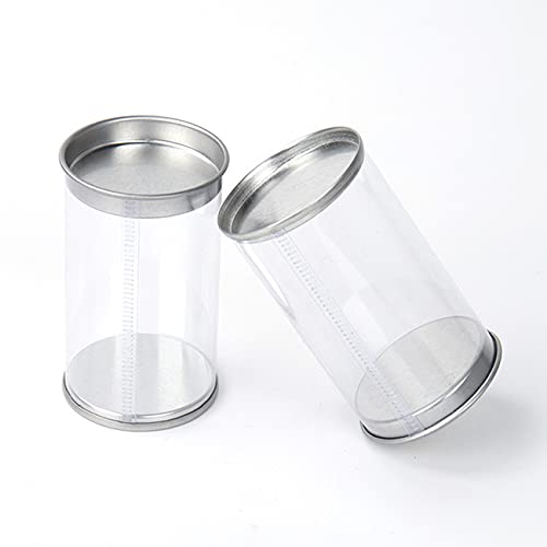 【Design di dimensioni ragionevoli】 L'altezza del serbatoio di plastica è di 82 mm e il diametro è di 47 mm, il che è ottimo per riporre alcuni mini oggetti delicati.Visualizzazione a 360 gradi dei tuoi oggetti senza vicoli ciechi.