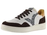victoria Basket Madrid Efecto Piel & Piezas Serraje & Logotipo Glitter 1258272 para Mujer Chocolate 41