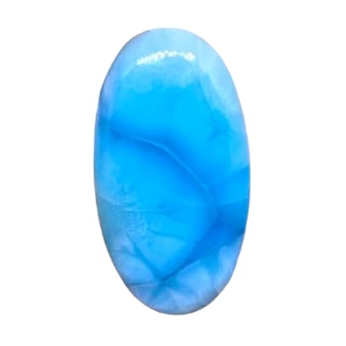Larimar cabochon ovale 37x19x7mm pierre naturelle en vrac pour création bijoux