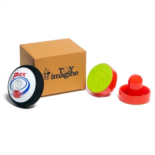 Toy Imagine™ Air Power Hockey Game Set – Indoor Tabletop Air Hockey for Kids & Adults | 1 Hover Puck + 2 Pushers | Fun Indoor Games for Boys Age 7-14 | Gift for Boys Age 12-14 (Batteries Included) - Image 4 thumbnail