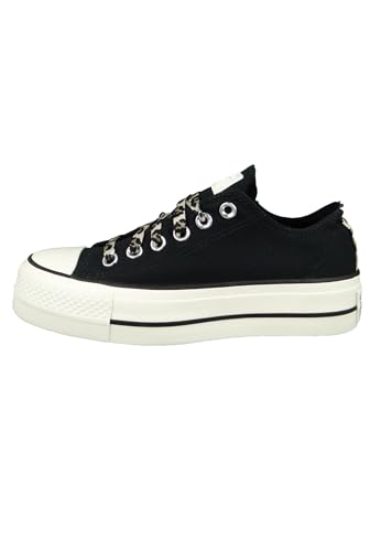 Image of Converse Women's Chuck Taylor All Star Leopard Platform Sneakers, Black /Light Fawn /Egret, 6.5 Medium US