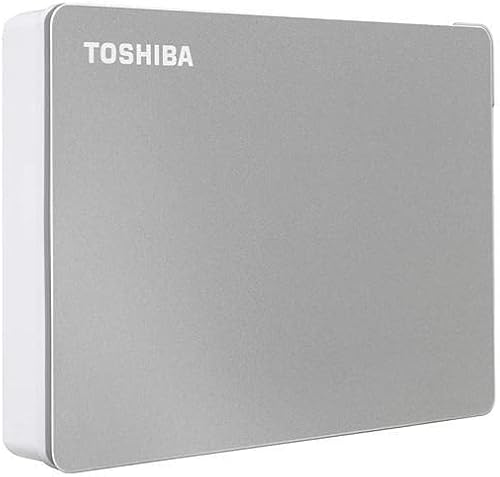Toshiba Canvio Flex - Disco duro externo portátil USB-C USB 30 plateado para PC Mac y tableta HDTX140XSCCA Plateado