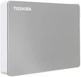 HD Externo Portátil Toshiba 4TB Canvio Flex USB-C USB 3.0 Prata para PC, Mac e Tablet - HDTX140XSCCA