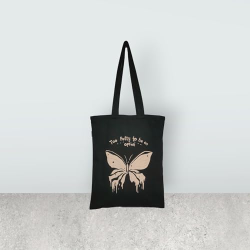 DANIOO-Canvas-Reusable-Cloth-Tote-Bag-With-Zipper-and-Inner-Pocket-For-Women-and-Girls-TravelBeachGiftCollege-Tote-bag-Pack-Of-1-Black