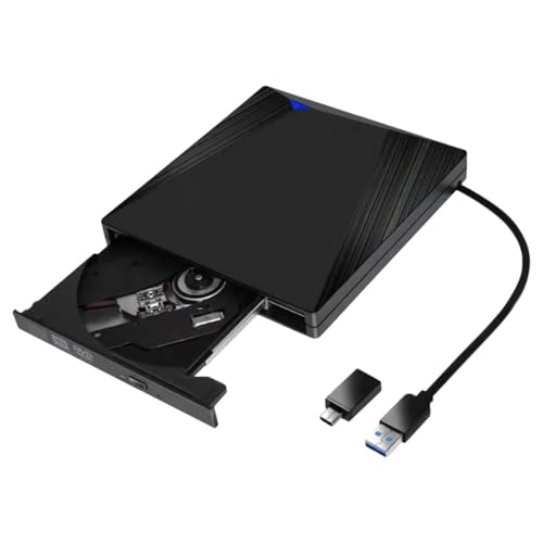 External DVD 3.0 USpB Ultra-Thin Portable Optical Drive Burner Reader Player Tray Type RECODER for PC Laptop Music Game New 2026 Electronic & Accessories