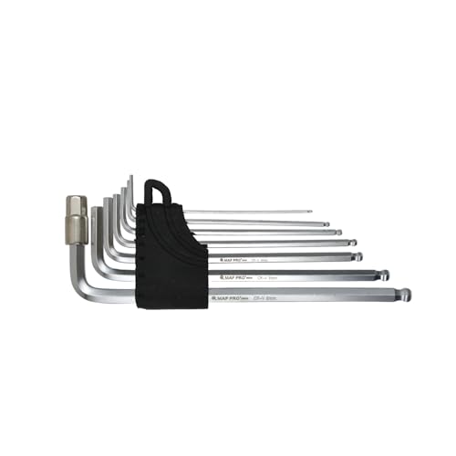 Image of MAF PRO MHK8800 8PC Long Hex Key Set 1.5-8mm Metric Allen Key Wrench Set | Chrome Vanadium Steel CR-V | Extra Long L-Key for Furniture, Bike, Automotive & DIY Repairs