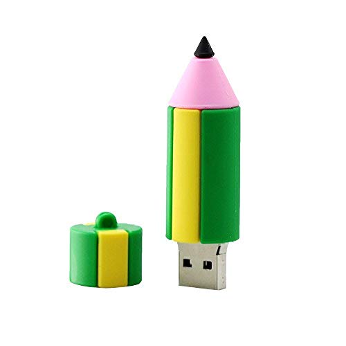YOROSHI Pen Drive 64Gb Pendrive Cartoon Pencil USB 2.0 Flash Drive Flash Memory Stick Cover