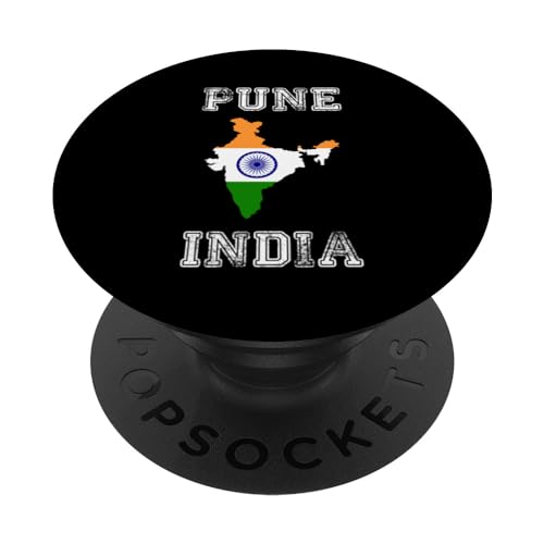 Pune India Drapeau indien vintage PopSockets PopGrip Interchangeable Pune India Drapeau indien vintage PopSockets PopGrip Interchangeable