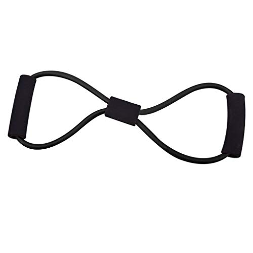 LIQIN Yoga Rally Pull Rope Rope Chest Expander Fitness Stretch Rope Thin Arm Yoga Bodybuilding Assist Home Pull Belt (Color : Black)