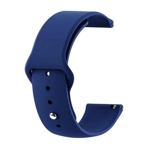 Pulseira Silicone 20mm amazfit Gts / Gts2 / Gts Mini/Gtr Azul Marinho - (C7COMPANY)