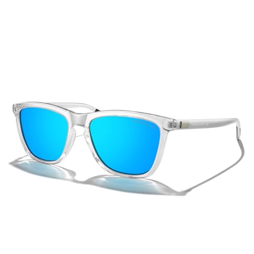MERRY'S Unisex Polarized Sunglasses for Women Men Classic Retro Designer Style Aluminum Legs