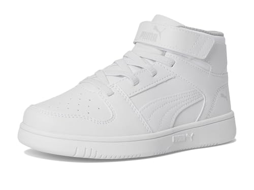 Image of PUMA Kids' Rebound Layup Mid Hook and Loop Sneakers