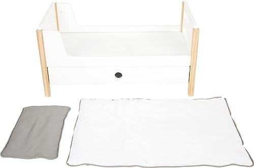 small foot Puppenhochbett Little Button, mit Bettkastenfächern zum Verstauen von Puppenzubehör, ab 3 Jahren, 11811, Klein