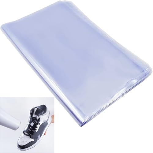 Zephyra 50 Bolsas Retráctiles 28 x 45 cm – Film Termorretráctil PVC Transparente para Zapatos, Bombas de Baño, Cosméticos, Manualidades, Bolsas Impermeables para Regalos y Embalaje