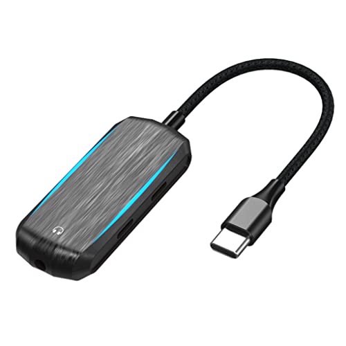 Type-C - 3.5mm �A�_�v�^�[�A�[�d/�ʘb/USB �f�W�^���p�̓�d�@�\ 60W 3 in 1 �f�W�^���d�b�@�t��