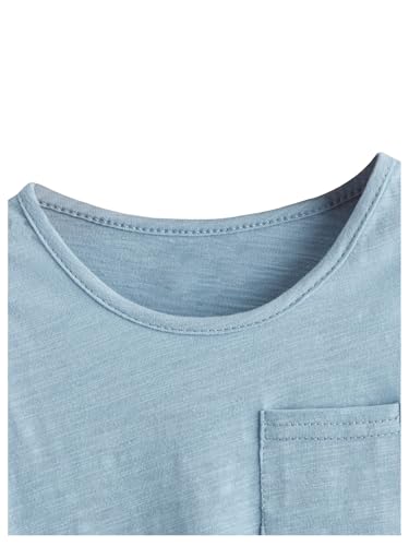 Floerns Boy's 3 Pcs Sleeveless Crew Neck Pocket Casual Solid Tank Top4