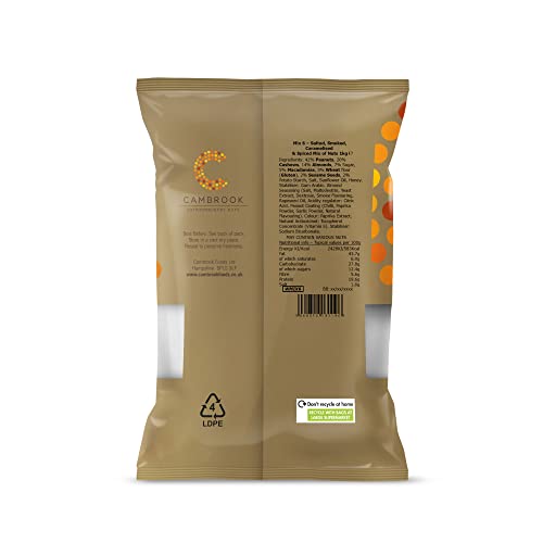 Cambrook - Mix 6, Salted, Smoked, & Caramelised Mixed Nuts, 1kg Bag