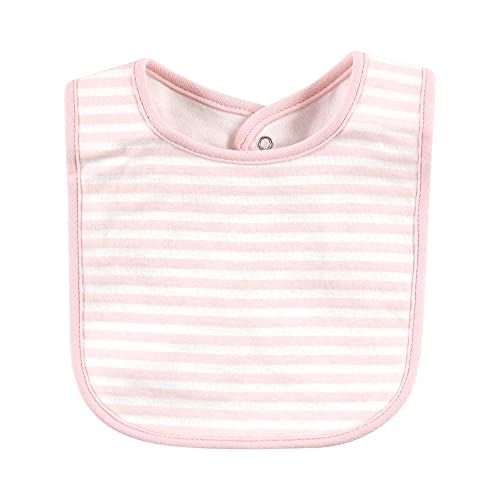 Image of Hudson Baby Unisex Baby Cotton Bibs, Girl Whimsical Dog, One Size