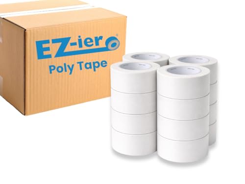 Image of EZ-ier Stucco Polyethylene Tape, Serrated-Edge (White 3 inch, Case of 16)