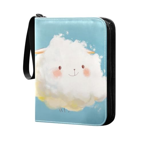 Carpeta de álbum de tarjetas con 400 bolsillos con fundas extraíbles de doble cara para niños y niñas, juguetes de regalo, color azul