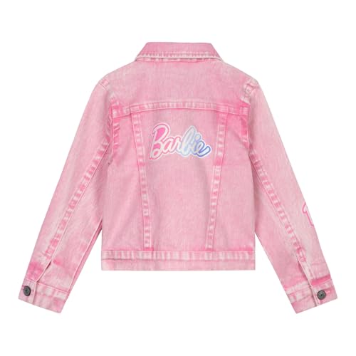 Barbie Girls Pink Denim Jacket Little Kid to Big Kid Sizes (4-14-16)3