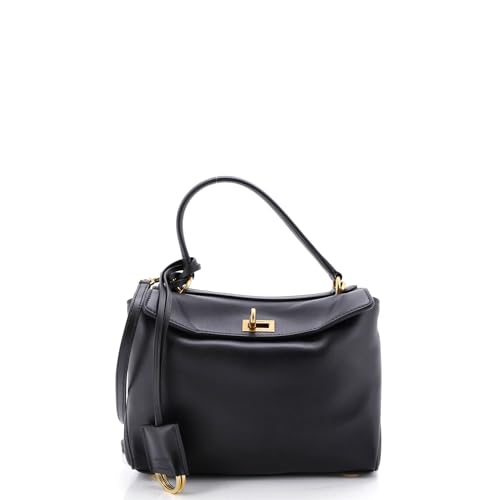 Balenciaga, Pre-Loved Rodeo Shoulder Bag Leather Mini, Black
