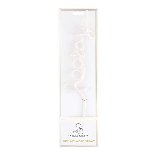 Pitillo reutilizable plástico decorativo Hooray 29 cm miniatura 2