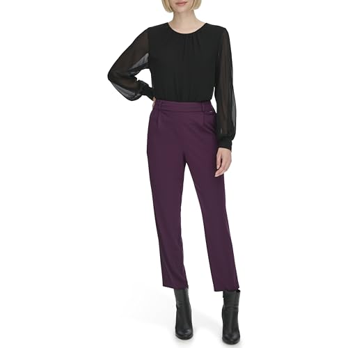 Calvin Klein Women's Sportswear Pants,Aubergine,L
