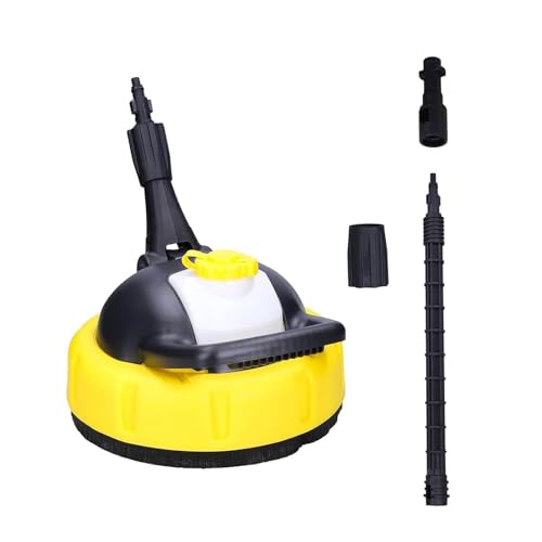 Patio Cleaner Pressure Washer For K1-K7 Patio Cleaner Head Rotating High Pressure Washer Build-In Foam Pot Home Car Cleaning Tool Flexible Rotary Brush For Patio Deck (A)