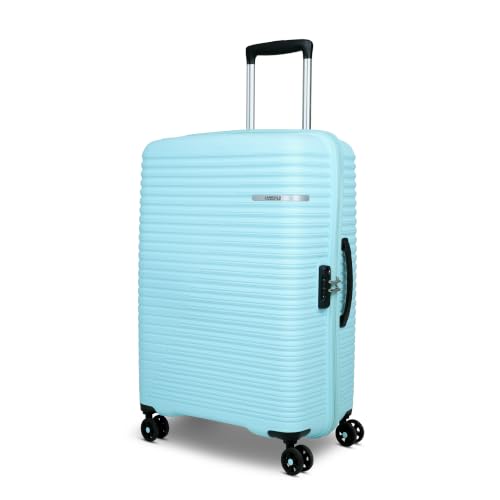 Image of American Tourister Liftoff+|Large Size Check-in Spinner Trolley Bag (79 cm) for Travel|360 8 Wheel Travel Luggage|Hard Case Polypropylene (PP) Suitcase|Mounted TSA Lock|Spa Blue