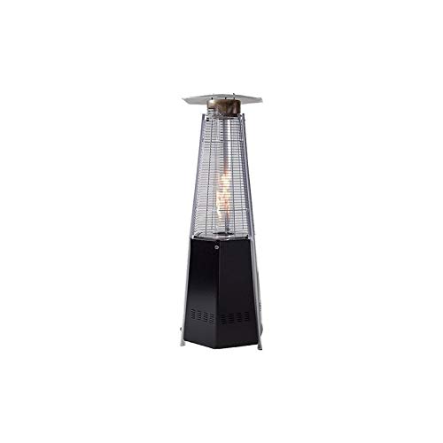 Stufa Dehor Piramidale Nera Piramide a Gas Propano Butano 12,5KW H.195 Acciaio