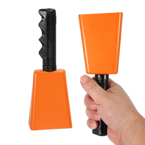 Cloches à vache de football orange PATIKIL à emporter dans les tribunes des matchs de stade