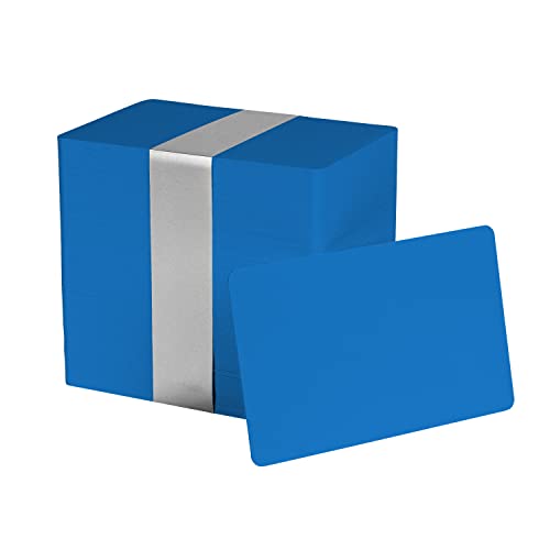 Image of Pack of 500 Hospital Blue CR80 PVC Cards | 30 mil by easyIDea