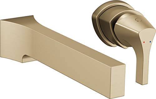 DELTA FAUCET T574LF-CZWL Single Handle Bathroom Faucet Trim Wall-Mount, Champagne Bronze DELTA FAUCET T574LF-CZWL Single Handle Bathroom Faucet Trim Wall-Mount, Champagne Bronze