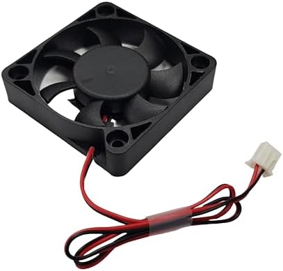DIYables 5V Cooling Fan for Arduino, ESP32, ESP8266, Raspberry Pi, 2 Pieces (50mm x 50mm x 10mm, Quiet, 7 Blades, 30dB Noise)