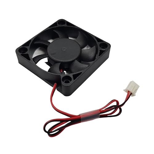 DIYables 5V Cooling Fan for Arduino, ESP32, ESP8266, Raspberry Pi, 2 Pieces (50mm x 50mm x 10mm, Quiet, 7 Blades, 30dB Noise)