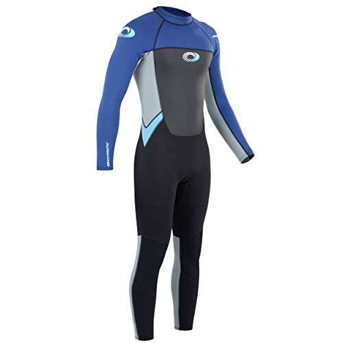 Osprey Traje de Neopreno para Hombre de Longitud Completa de 3 mm, para Verano, Surf, Buceo, Origen, Azul Marino, L Alto - imagen 4