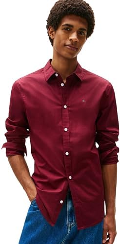 Tommy Jeans Tjm Original Stretch Shirt Dm0dm04405, Camicia a Maniche Lunghe Uomo