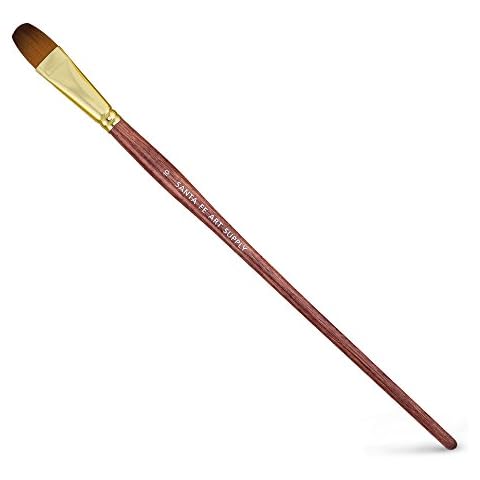 Quality Artist Paintbrush Filbert Size 10. Acrylic Oil Watercolor & Face Paint. Long Handle Replacement Paint Brush Cover