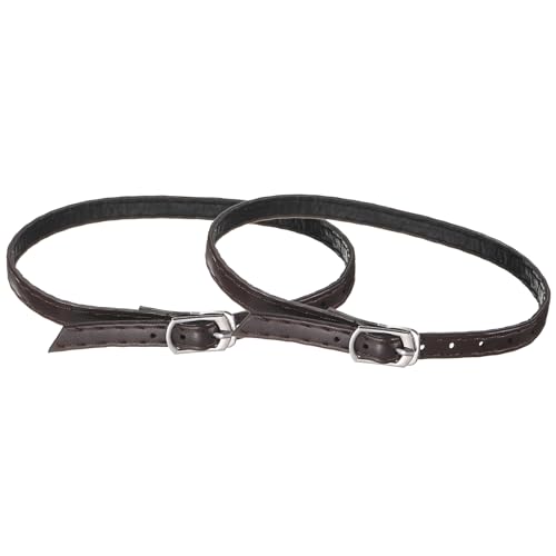 QUARKZMAN 2 brides pour talons hauts, lacets cheville amovibles accessoires chaussures femmes pour sandales/tongs/talons larges (marron)