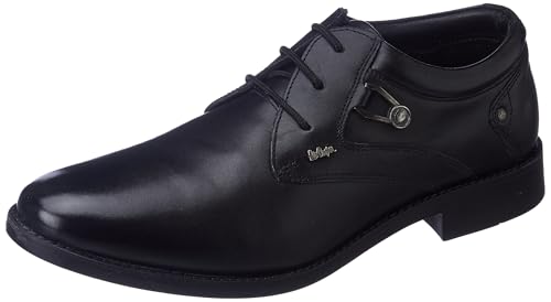 Image of Lee Cooper LC2024B3R Men's Leather Derby Formal Shoes | Lightweight, Comfortable & Stylish Lace-Ups for Office, Business