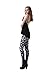 QZUnique Women's Skull Print Footless Cool Sexy Leggings Yoga Pants X-Small Small Grinning Skull
