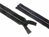 Peso: mediano Abrigo de nylon abierto Zip 45cm Gris oscuro - por cremallera