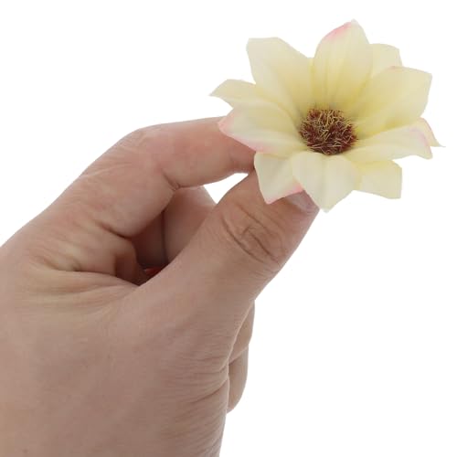 VORCOOL 50個入り 布製デイジー造花ヘッド 簡単に飾れる 多用途 鮮やかな花の形 DIYアクセサリーや部屋の装飾に最適な カラフルセット ランダムカラー [4]