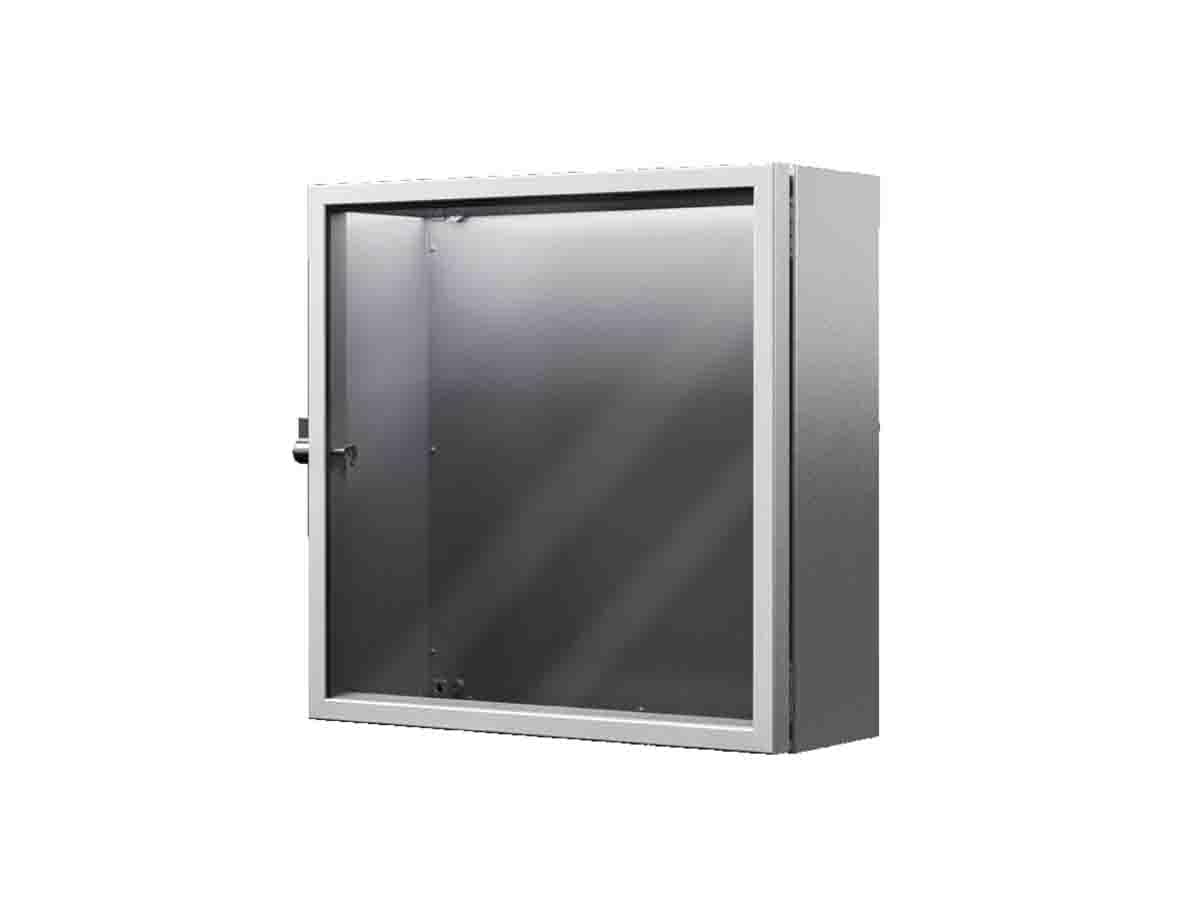Ventana visor Rittal AX 2733.010 de metacrilato transparente para entornos industriales