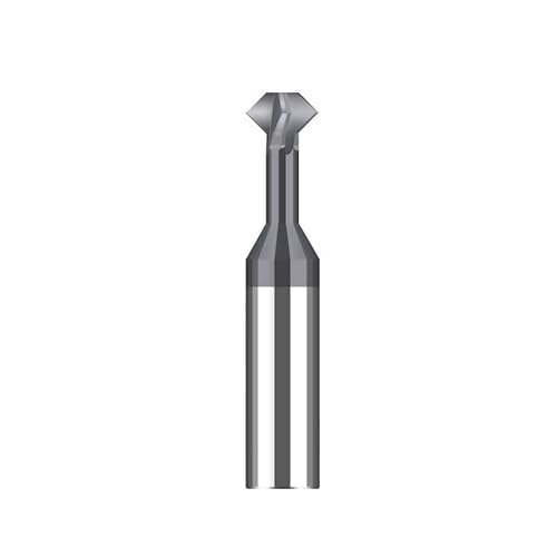 1PC Carbide Tungsten Steel Chamfering Cutter 60/120 /90 Degree Up and Down Double-Sided Machining Coated Milling Cutter Chamfer Tools (Size : for Steel, Color : 12XR90X75L)
