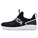 Nautica Kids Youth Athletic Fashion Sneaker Running Tennis Shoe Slip On- Boy - Girl Little Kid Big Kid-Aloise-Black Peony Size-13