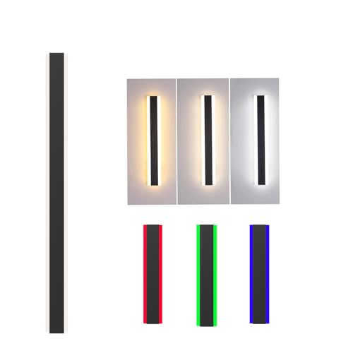 JHOTEC 6-in-1RGB Outdoor Wall Light Modern Wall Light with Music Rhythm LED Wall Light Outdoor Wall Sconce Outdoor bar Led Lights Corner Lighting and Indoor Wall lights Dual use IP65 Not Rust Aluminum -  Lights Wall Sconces